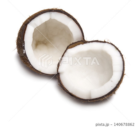 Delicious coconuts on white background Delicious coconuts on white background 140678862