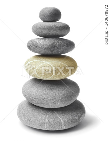 Pyramid of sea pebbles Pyramid of sea pebbles 140678872