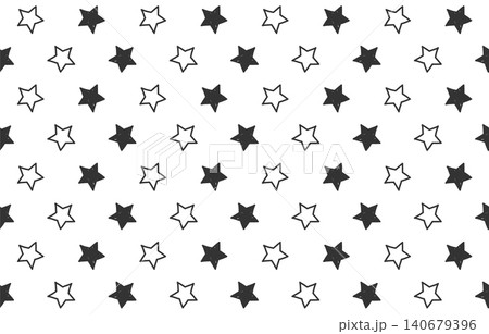 Hand Drawn Star Seamless Pattern Hand Drawn Star Seamless Pattern 140679396