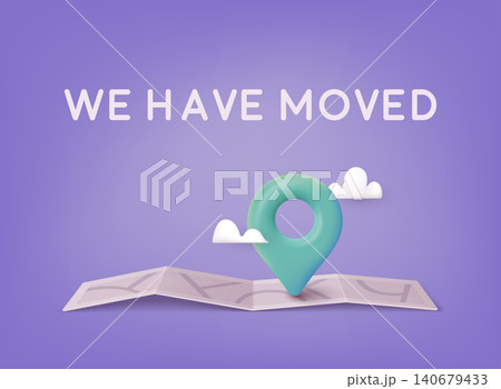 We have moved concept. People announce change address. Use for landing page, template, ui, web, mobile app, poster, banner. 3D Web Vector Illustrations. We have moved concept. People announce change address. Use for landing page, template, ui, web, mobile app, poster, banner. 3D Web Vector Illustrations. 140679433