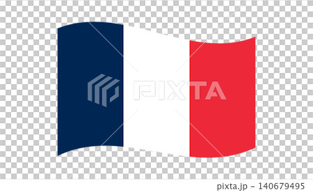 Stylized France National Flag Abstract Wave Shape Stylized France National Flag Abstract Wave Shape 140679495