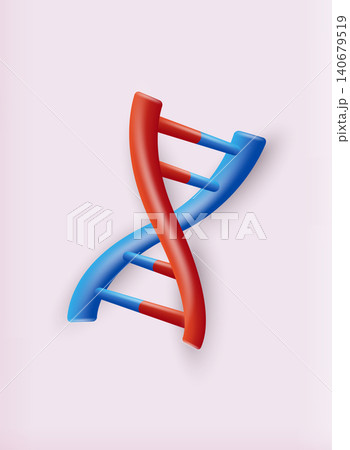 Abstract 3d gradient DNA isolated on white background. Vector illustration. Medical technology, biotechnology, science research concept. 3D Web Vector Illustrations. Abstract 3d gradient DNA isolated on white background. Vector illustration. Medical technology, biotechnology, science research concept. 3D Web Vector Illustrations. 140679519