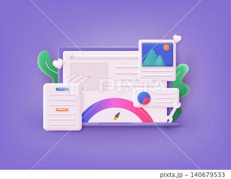 Media optimization, local search, boost in traffic, search engine targeting. SEO strategy abstract concept vector illustration set. 3D Web Vector Illustrations. Media optimization, local search, boost in traffic, search engine targeting. SEO strategy abstract concept vector illustration set. 3D Web Vector Illustrations. 140679533