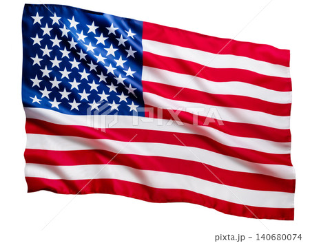 US flag, USA flag, American national flag isolated on white transparent background US flag, USA flag, American national flag isolated on white transparent background 140680074