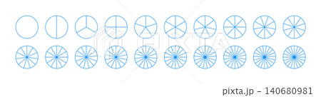 Parts of diagram wheel from 1 to 20. Outline blue graphics. Pie chart template. Coaching blank. Segmented charts. Sectors divide the circle on equal parts. Pie charts, pizza charts set. Parts of diagram wheel from 1 to 20. Outline blue graphics. Pie chart template. Coaching blank. Segmented charts. Sectors divide the circle on equal parts. Pie charts, pizza charts set. 140680981