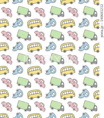 Vector seamless pattern of hand drawn cars Vector seamless pattern of hand drawn cars 140681212