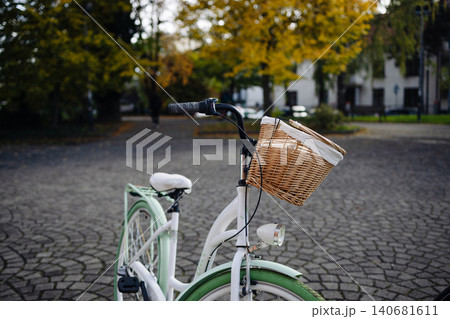 Couple walking together in autumn park Couple walking together in autumn park 140681611