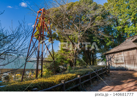 牧之原市の相良油田石油坑の風景(静岡県) 140681777