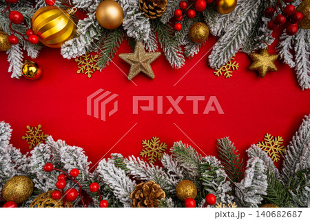 Christmas and Happy New background 140682687
