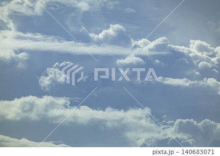 Cloud sky cloudscape blue fluffy cumulus overcast atmosphere weather daylight 140683071