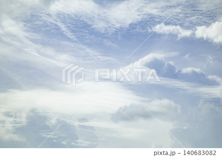 Sky clouds cloudscape blue atmosphere soft white cloud in pale blue sky with calm airy mood, natural weather background, serene and bright daylight Sky clouds cloudscape blue atmosphere soft white cloud in pale blue sky with calm airy mood, natural weather background, serene and bright daylight 140683082