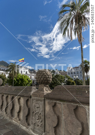 Balustrade of the Metropolitan Cathedral and Plaza Grande, Quito Balustrade of the Metropolitan Cathedral and Plaza Grande, Quito 140683507