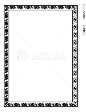 Greek Key Frame Collection Vector Illustration Ancient Meander Border Decorative Frame Greek Key Frame Collection Vector Illustration Ancient Meander Border Decorative Frame 140683865