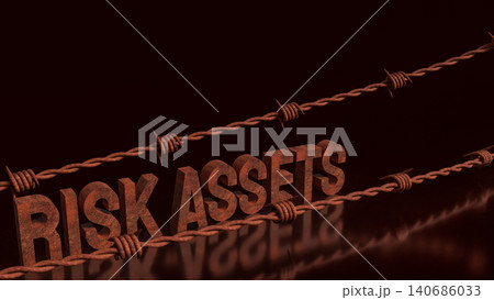 Risk Assets Under Pressure In A Volatile Market 3d render. Risk Assets Under Pressure In A Volatile Market 3d render. 140686033