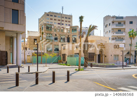 Jeddah, Saudi Arabia - Mar 08 2023, panoramic views of the streets of the old city of Jeddah, Saudi Arabia Jeddah, Saudi Arabia - Mar 08 2023, panoramic views of the streets of the old city of Jeddah, Saudi Arabia 140686568