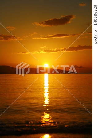 Seaside town of Turgutreis and spectacular sunsets. Bodrum, Turkey. Seaside town of Turgutreis and spectacular sunsets. Bodrum, Turkey. 140686829