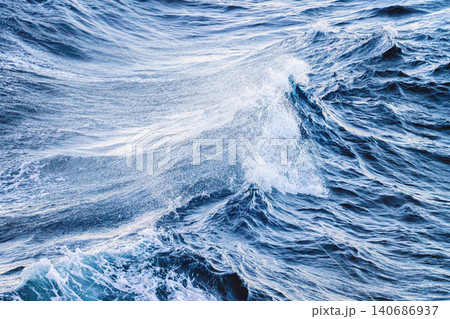 background of stormy sea waves close-up shot 140686937