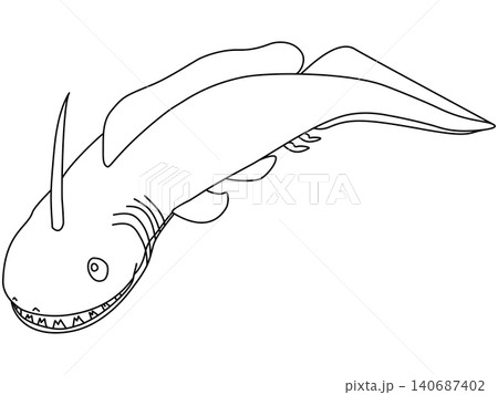 ペルム紀のクセナカンサスのデフォルメイラスト 140687402