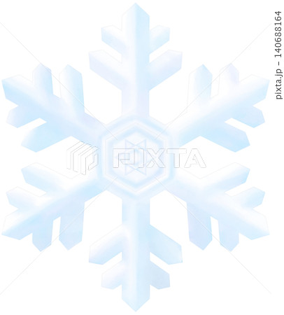 雪の結晶　おしゃれな水彩イラスト 140688164