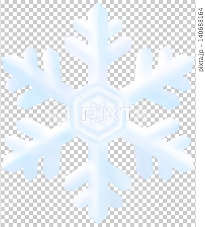 雪の結晶　おしゃれな水彩イラスト 140688164