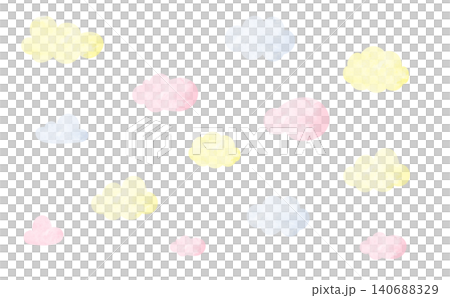 Pastel watercolor-style cloudy background Pastel watercolor-style cloudy background 140688329