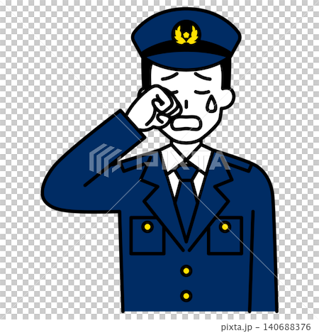 泣く男性警察官 泣く男性警察官 140688376