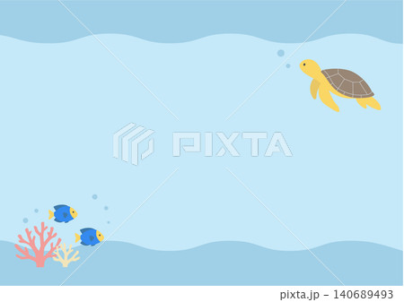 夏のバナーイラスト 海のイラスト バナー 夏の背景イラスト 夏の生き物イラスト イルカとウミガメの背 夏のバナーイラスト 海のイラスト バナー 夏の背景イラスト 夏の生き物イラスト イルカとウミガメの背 140689493