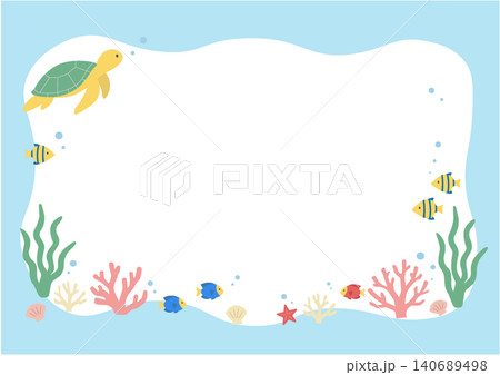 夏のバナーイラスト 海のイラスト バナー 夏の背景イラスト 夏の生き物イラスト イルカとウミガメの背 夏のバナーイラスト 海のイラスト バナー 夏の背景イラスト 夏の生き物イラスト イルカとウミガメの背 140689498