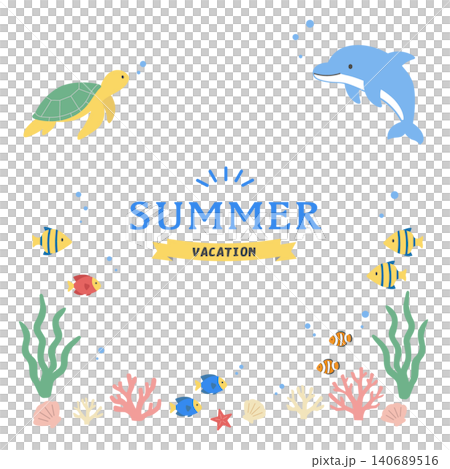 夏のバナーイラスト 海のイラスト バナー 夏の背景イラスト 夏の生き物イラスト イルカとウミガメの背 夏のバナーイラスト 海のイラスト バナー 夏の背景イラスト 夏の生き物イラスト イルカとウミガメの背 140689516