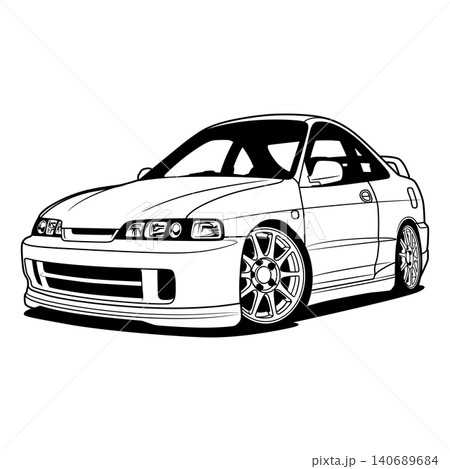 Caricature Car Vector Illustration. 140689684
