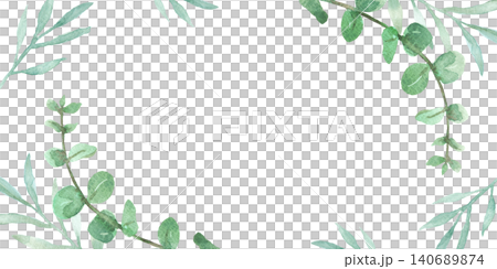水彩植物框架 水彩植物框架 140689874