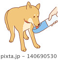 給水する犬 140690530