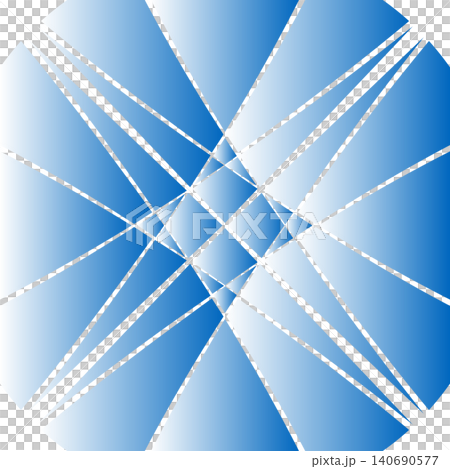 Sapphire blue gradient radial geometric vector design | Transparent background 140690577