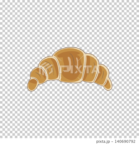 手描き風クロワッサンのイラスト 140690792