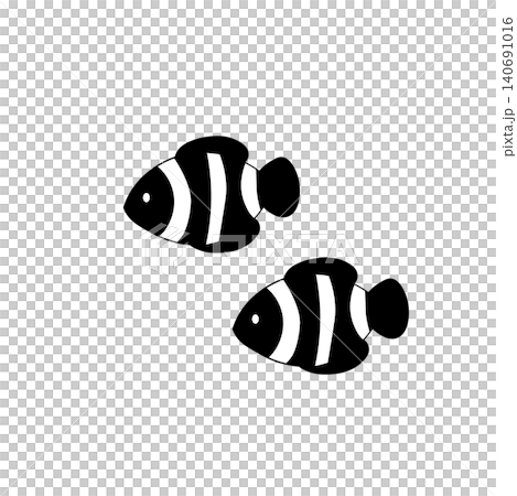 小丑魚單色插畫 - 夏日主題 - 海洋生物、魚類、可愛 小丑魚單色插畫 - 夏日主題 - 海洋生物、魚類、可愛 140691016