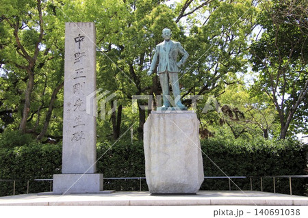 福岡市の鳥飼八幡宮の中野正剛像 福岡市の鳥飼八幡宮の中野正剛像 140691038