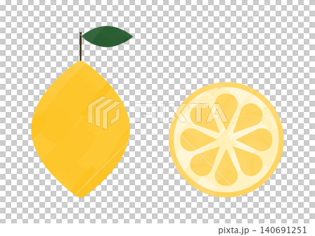 新鮮檸檬插畫 140691251