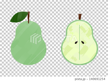 Hand-drawn style illustration of a pear Hand-drawn style illustration of a pear 140691254