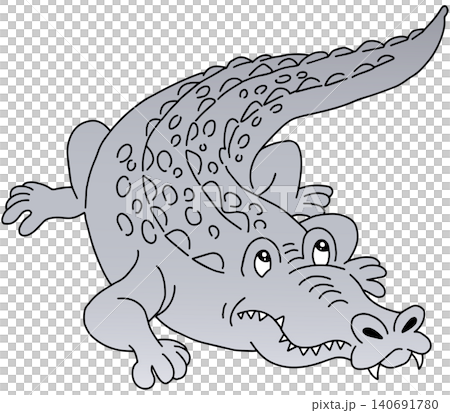 手繪動物插畫 ☆ 鱷魚 手繪動物插畫 ☆ 鱷魚 140691780