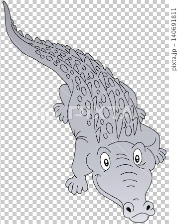 手書き動物イラスト☆ワニ君 140691811
