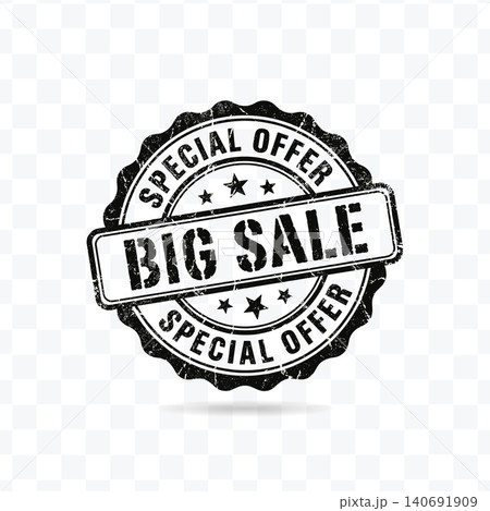 Big Sale Promotional Badge Discount Offer Seal Vector Illustration Big Sale Promotional Badge Discount Offer Seal Vector Illustration 140691909