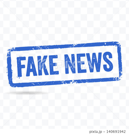 Fake News Rubber Stamp Media Misinformation Label Illustration Fake News Rubber Stamp Media Misinformation Label Illustration 140691942