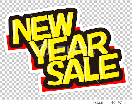 Eye-catching promotional POP display: NEW YEAR SALE Eye-catching promotional POP display: NEW YEAR SALE 140692133