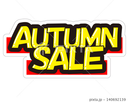 目立つ販促POP　AUTUMN SALE 140692139