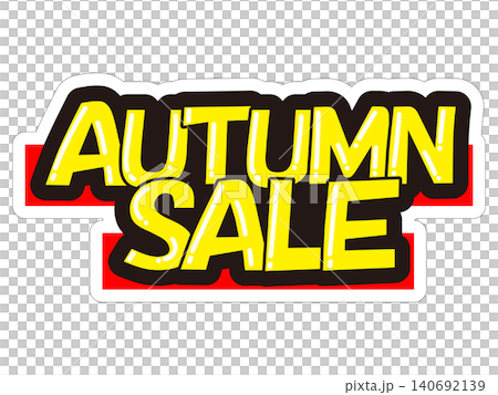 目立つ販促POP　AUTUMN SALE 140692139