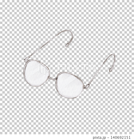 Stylish Glasses - Watercolor Illustration Stylish Glasses - Watercolor Illustration 140692151