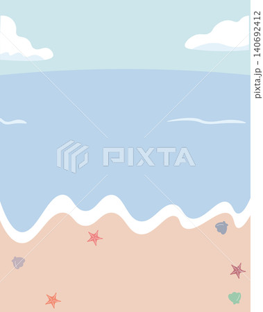 夏の海と砂浜の背景素材(縦型・コピースペースあり) 夏の海と砂浜の背景素材(縦型・コピースペースあり) 140692412