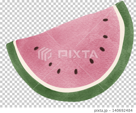 Cute watercolor summer sassy bunny watermelon fruit isolated clipart Cute watercolor summer sassy bunny watermelon fruit isolated clipart 140692484