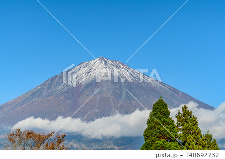 静岡県側から見た富士山山頂クローズアップ 140692732