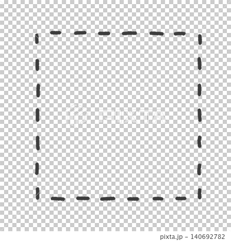 A hand-drawn, rough black dashed square frame - simple and cute illustration material for decorative elements and borders. A hand-drawn, rough black dashed square frame - simple and cute illustration material for decorative elements and borders. 140692782
